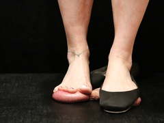 Cock Trampling in Stinky Flats  finishing his balls barefoot